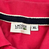 Lacoste Polo Shirt - XL Red Cotton