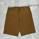 Wrangler Chino Shorts - 31W 10L Brown Cotton Blend