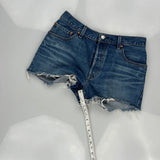 Levis Denim Shorts - 30W UK 10 Blue Denim