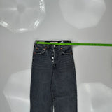 501 Levis Jeans - 24W UK 6 Grey Cotton