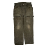 Dickies Double Knee Carpenter Pants - 30W 31L Gray Cotton