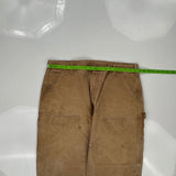 Carhartt Double Knee Carpenter Trousers - 37W 30L Brown Cotton