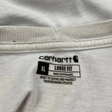Carhartt T-Shirt - XL Cream Cotton