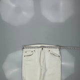 Levis 501 Jeans - 35W 30L White Cotton