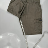 Wrangler Cargo Shorts - 34W 10L Grey Cotton