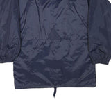 KWAY Mens Navy Jacket S Polyester Blend Plain Lightweight Zip Closure