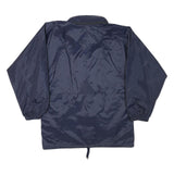 KWAY Mens Navy Jacket S Polyester Blend Plain Lightweight Zip Closure