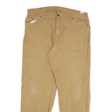 DICKIES Mens Regular Fit Jeans Beige Denim W38 L32 Workwear Utility Classic Zip