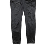 TRUE RELIGION Womens Cotton Blend Black Slim Skinny Trousers W30 L29 Stylish Zip