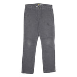 CARHARTT Mens Cotton Blend Grey Regular Straight Fit Trousers W31 L30 Workwear