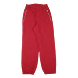 BOGNER Lined Womens Red Relaxed Fit Zip Closure Trousers W25 L28 Casual