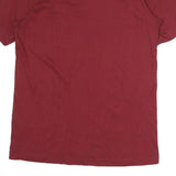 ADIDAS Mens Maroon Qatar Graphic T-Shirt S Short Sleeve Crew Neck Cotton