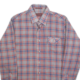 LEVI'S Mens Blue & Red Check Shirt S Cotton Blend Casual Lightweight