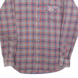 LEVI'S Mens Blue & Red Check Shirt S Cotton Blend Casual Lightweight