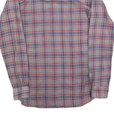 LEVI'S Mens Blue & Red Check Shirt S Cotton Blend Casual Lightweight