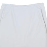 ARMANI COLLEZIONI Womens White Cotton Blend Pencil Knee Length Skirt M Elegant
