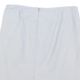ARMANI COLLEZIONI Womens White Cotton Blend Pencil Knee Length Skirt M Elegant