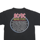 AC DC Mens Black Highway To Hell Graphic T-Shirt L Short Sleeve Crew Neck Rock