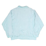 ADIDAS Womens Light Blue Jacket L Polyester Plain Zip Athletic Casual Sportswear