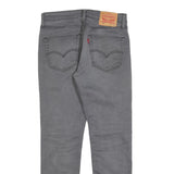LEVI'S 511 Slim Mens Jeans Grey Slim Skinny Denim Medium W31 L30 Stretch Zip