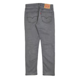 LEVI'S 511 Slim Mens Jeans Grey Slim Skinny Denim Medium W31 L30 Stretch Zip
