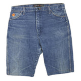 WRANGLER Mens Denim Blue Shorts L W38 Classic Cotton Blend Casual