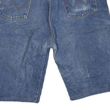 WRANGLER Mens Denim Blue Shorts L W38 Classic Cotton Blend Casual