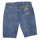 WRANGLER Mens Denim Blue Shorts L W38 Classic Cotton Blend Casual