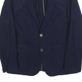 JOOP! Mens Blue Wool Button Jacket S Tailored Classic Plain Stylish