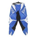 SPECTRUM Mens Polyester Blend Blue Relaxed Trousers W26 L27 Sports Style Zip