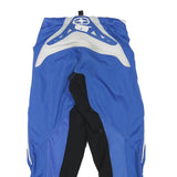 SPECTRUM Mens Polyester Blend Blue Relaxed Trousers W26 L27 Sports Style Zip