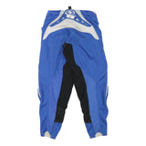 SPECTRUM Mens Polyester Blend Blue Relaxed Trousers W26 L27 Sports Style Zip