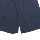 REEBOK Mens Navy Blue Sports Casual Shorts L W30 Athletic Fitness Gym