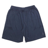 REEBOK Mens Navy Blue Sports Casual Shorts L W30 Athletic Fitness Gym