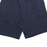 REEBOK Mens Navy Blue Sports Casual Shorts L W30 Athletic Fitness Gym