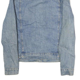 L.O.G.G Mens Blue Denim Jacket M Cotton Button Plain Casual Classic Light Wash