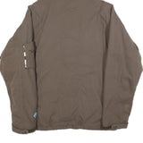 SALOMON Mens Brown Jacket M Polyester Plain Zip Hooded Functional Outdoor Style