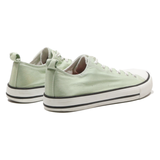 PRIMARK Low Top Trainers Green Canvas Womens UK 8