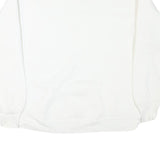 DELTA Mens White Grandpa Print Crew Neck L Cotton Blend Comfortable Sweatshirt