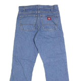 DICKIES Mens Regular Fit Blue Denim Jeans W30 L29 Workwear Casual Zip