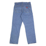 DICKIES Mens Regular Fit Blue Denim Jeans W30 L29 Workwear Casual Zip