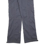 ENERGY Womens Relaxed Navy Blue Cargo Trousers W34 L32 Zip Pockets Casual