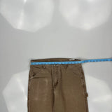 Unbranded Carpenter Trousers - 32W 30L Brown Cotton