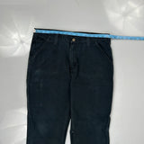 Carhartt Double Knee Carpenter Pants - 34W 29L Gray Cotton