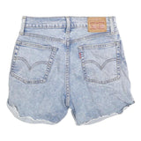 LEVI'S Womens Denim Blue Casual Shorts XS W25 Rolled Hem Classic Fit