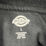 Dickies Polo Shirt - Large Black Cotton Blend
