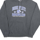 JERZEES Mens Grey Boise State Broncos Pullover Hoodie XL University Logo