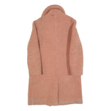 & OTHER STORIES Womens Pink Teddy Coat S Polyester Blend Button Closure Soft