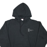 CHAMPION Mens Black Satellite Radio Hoodie L Cotton Blend Pullover Casual