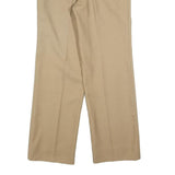 CORTEFIEL Womens Beige Regular Fit Straight Trousers W32 L32 Cotton Blend Zip